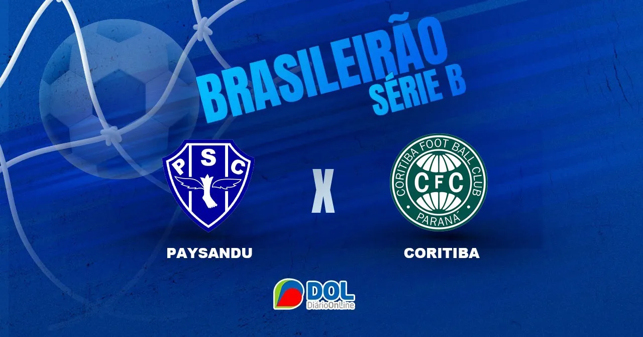 O lanterna Paysandu enfrenta o líder Coritiba pela Série B, com acompanhamento lance a lance no DOL.