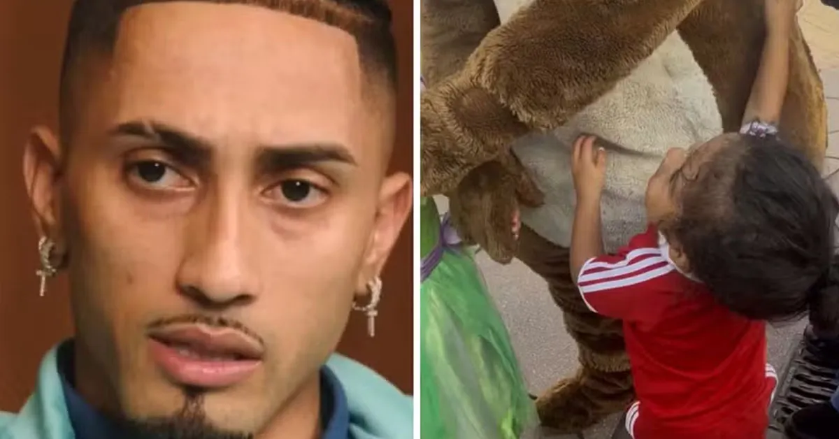 Raphinha denunciou que o filho de apenas dois anos foi ignorado por personagens durante passeio no parque da Disney.