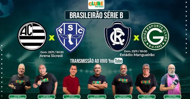 A torcida azulina promete empurrar o Remo no Mangueirão, enquanto a transmissão do DOL e da Clube acompanha cada lance da rodada decisiva da Série B.