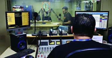 Estúdio da Rádio Clube