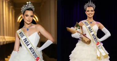 Cecília Nóbrega brilha como Miss Pará Mundo 2025, unindo elegância, carisma e engajamento social em um só olhar.