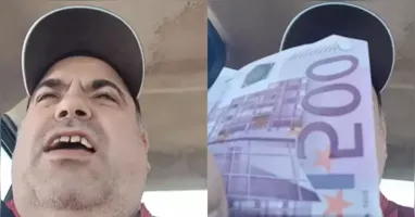 Nas imagens, ele utiliza termos pejorativos para se referir aos imigrantes e propõe pagamento “por cada cabeça de brasileiro”.