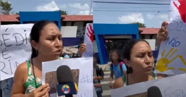 Pais de alunos se reunirão em frente à escola para fazer um protesto contra o professor e o diretor da instituição