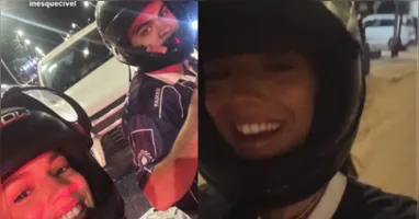 Alane mostrou usa ida de Moto Uber ao Mangueirão