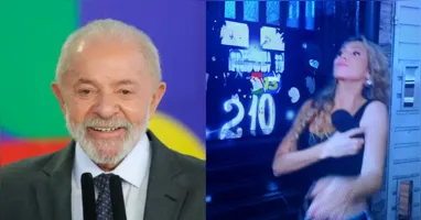 Edição do dominical foi ao vivo, em razão da final da Dança dos Famosos