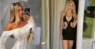 Day Magalhães, modelo brasileira radicada na Itália, teve supostas mensagens com Vinícius Júnior divulgadas nas redes sociais