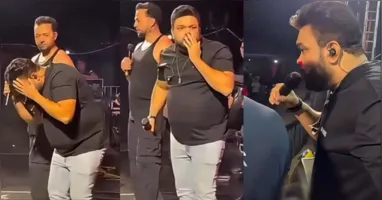 Rick Rocha apareceu com o rosto ensanguentado após ser atingido por uma lata de cerveja durante apresentação em Mato Grosso.