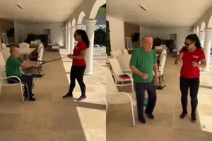 Renato Aragão, o eterno Didi, desmente boatos de que estaria em um asilo e aparece malhando em casa