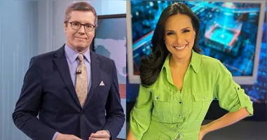 Jornalista da CNN Brasil Márcio Gomes e a jornalista paraense Márcia Dantas