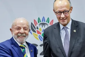 Lula esteve com Merz neste sábado durante a cúpula do G20.