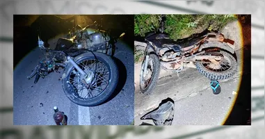 As vítimas estavam em duas motos.