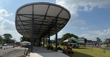 Trabalhos na estação do BRT da avenida Júlio César estão em fase final, com 95% da obra concluída, preparando Belém para a COP-30