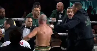 Rafael Freitas acertou o ex-lutador de MMA após o fim da luta entre Popó e Wand, durante o Spaten Fight Night.