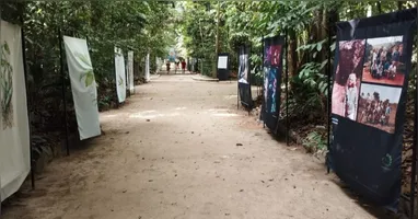 A exposição também integra a programação da COP 30, destacando a conexão entre arte, cultura e preservação ambiental.