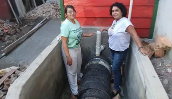 O investimento de R$ 175,5 mil do Ministério das Cidades está sendo aplicado na implementação de três tipos distintos de soluções ecológicas na Associação Cultural Boi Marronzinho.