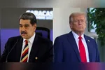 Ditador da Venezuela, Nicolás Maduro, e o presidente dos EUA, Donald Trump  •