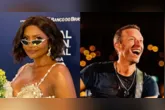 Gaby Amarantos e Chris Martin se apresentaram no palco do Global Citizen, em Belém, neste sábado (1°).