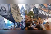 Vídeos obtidos pelo DOL mostram um grande público de diferentes idades, com bandeirões, camisas do clube e muita vibração a cada lance