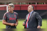 Renato Gaúcho e Marcos Braz, na época de Flamengo
