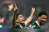 Bruno Rodrigues comemora seu primeiro gol pelo Palmeiras após quase dois anos longe dos gramados.