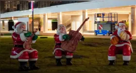 Parque da Cidade recebe decoração especial e se prepara para a abertura oficial do Natal Encantado, com desfile, caravana da Coca-Cola e show de drones.