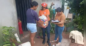 Equipes da Compdec começaram a percorrer diversos pontos da cidade desde as primeiras horas do sábado (6)