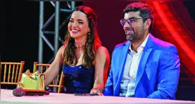 O prefeito Daniel Santos e a esposa, a deputada federal Alessandra Haber