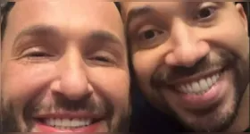 Gil do Vigor e Diego Hypolito são clicados juntos no Teatro Renault, em São Paulo, e levantam rumores de romance.