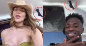 Virginia e Vini Jr no mesmo iate  na Espanha.
