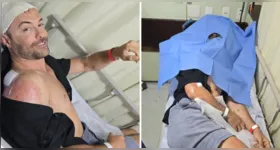 Kayky Brito mostra curativo na cabeça após queda de bicicleta e agradece por mais um livramento.