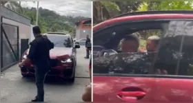 MC Poze deixa a festa com uma mulher