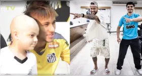 Matheus e Neymar se reencontram no CT Rei Pelé; emoção marcou a visita após mais de uma década.