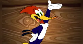 O pássaro mais famoso da Universal Pictures, Pica-Pau, em sua estreia explosiva no desenho animado de 1940, “Knock Knock”.