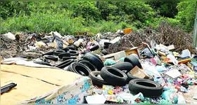 Para onde se olha pelas ruas de Ananindeua, é lixo espalhado pelas vias, terrenos e calçadas