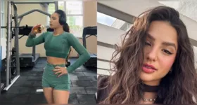 Duda compartilhou no TikTok a multa recebida, acompanhada de uma imagem em que aparece treinando ao lado da bebida.