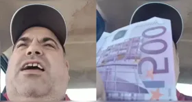 Nas imagens, ele utiliza termos pejorativos para se referir aos imigrantes e propõe pagamento “por cada cabeça de brasileiro”.