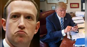 Momento saia justa de Zuckerberg com Trump
