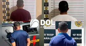 Os presos foram encaminhados à delegacia para os procedimentos legais e estão à disposição da Justiça