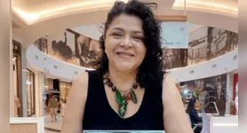 A artesã Higina Souza.