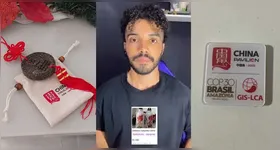 Influenciador Dan Contro ironiza preços "surreais" de brindes da COP30 anunciados na OLX — como garrafa do Curupira por R$ 250 e pin da China por R$ 300.