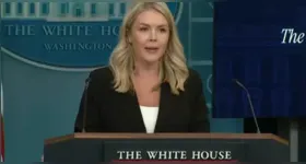 A Embaixada dos Estados Unidos no Brasil republicou um vídeo com a resposta completa de Leavitt no X (ex-Twitter), mas na mensagem que acompanha o post, não escreveu o trecho em que a porta-voz fala sobre o uso de poder militar.