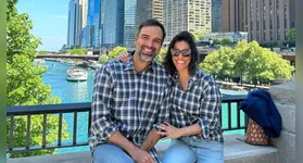 Tadeu  Schmidt é casado com Ana Cristina há 25 anos.