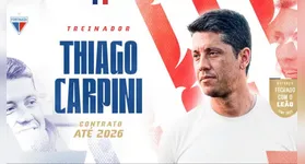 Fortaleza anuncia Thiago Carpini como novo técnico após saída de Martin Palermo