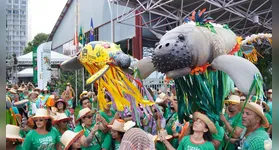 O Cordão do Peixe-Boi reuniu crianças, famílias e admiradores da cultura amazônica em um arrastão cheio de alegria e consciência ambiental.