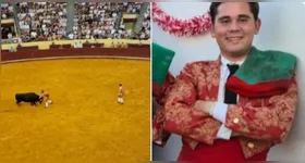 Momento trágico marcou a morte do jovem toureiro Manuel Maria Trindade, arremessado contra as barreiras da arena após ser atingido por um touro de 700 quilos, em Lisboa.
