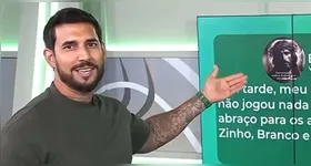 Eduardo Roque reage a pegadinha ao vivo no SBT Sports.