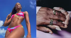 Mão masculina em postagem de Iza despertou curiosidades entre fãs e internautas.