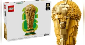 Imagem ilustrativa da notícia LEGO lança réplica da taça da Copa do Mundo para fãs de futebol