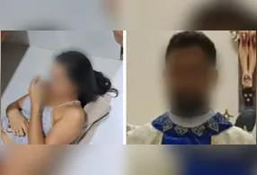 Noivo flagra noiva em situação constrangedora com padre