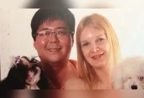 Marcos e Elize em momento família